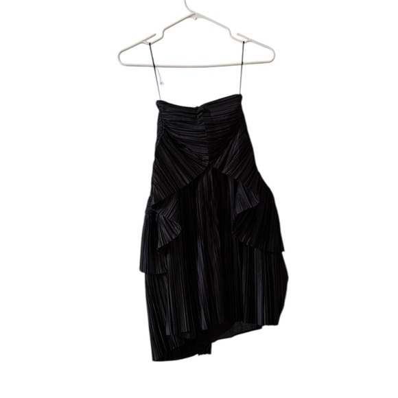 🆕 CULT GAIA Charlique Pleated Mini Dress Black Sz 10 - Picture 4 of 9